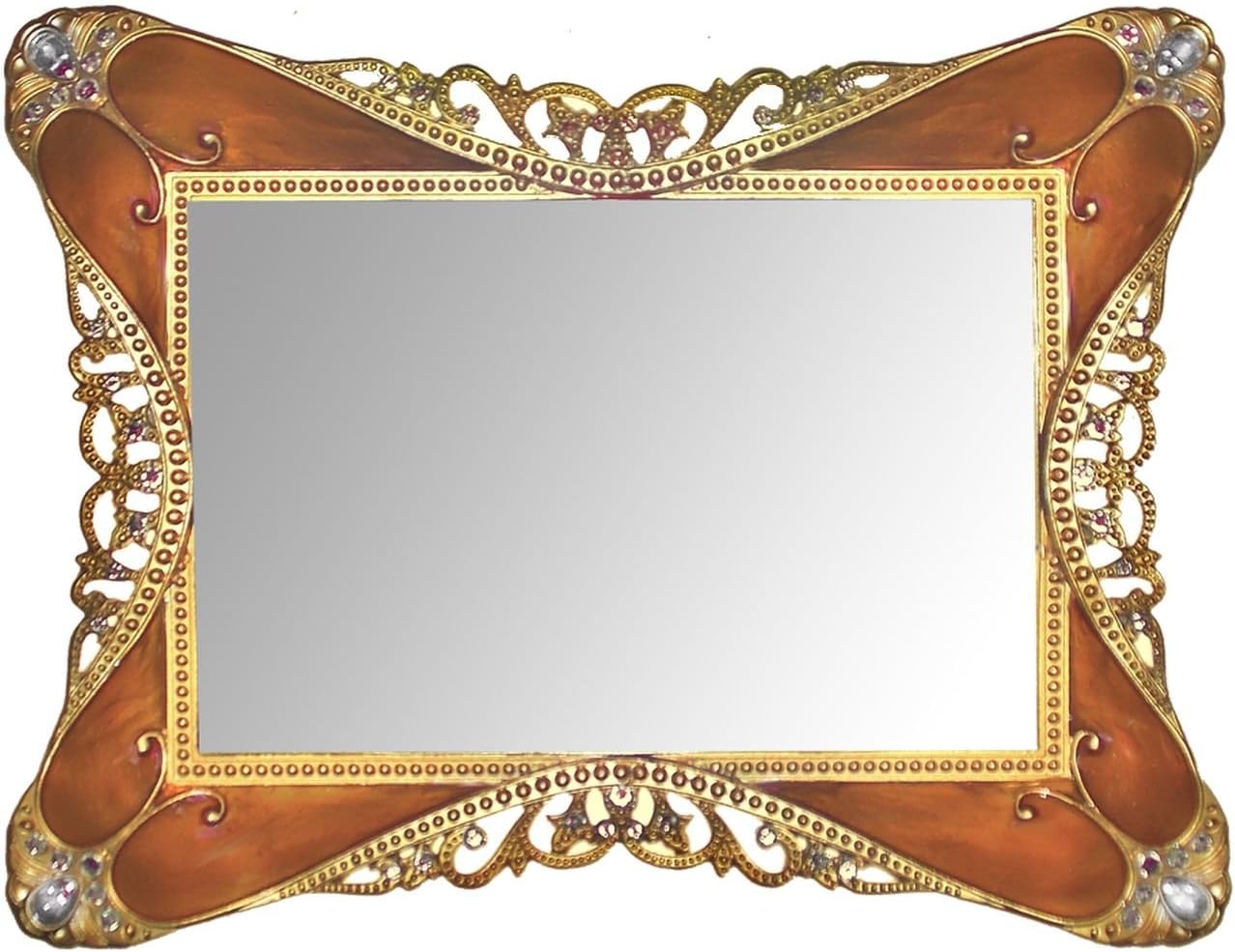 Rococo Mirror Tray, Tortoise