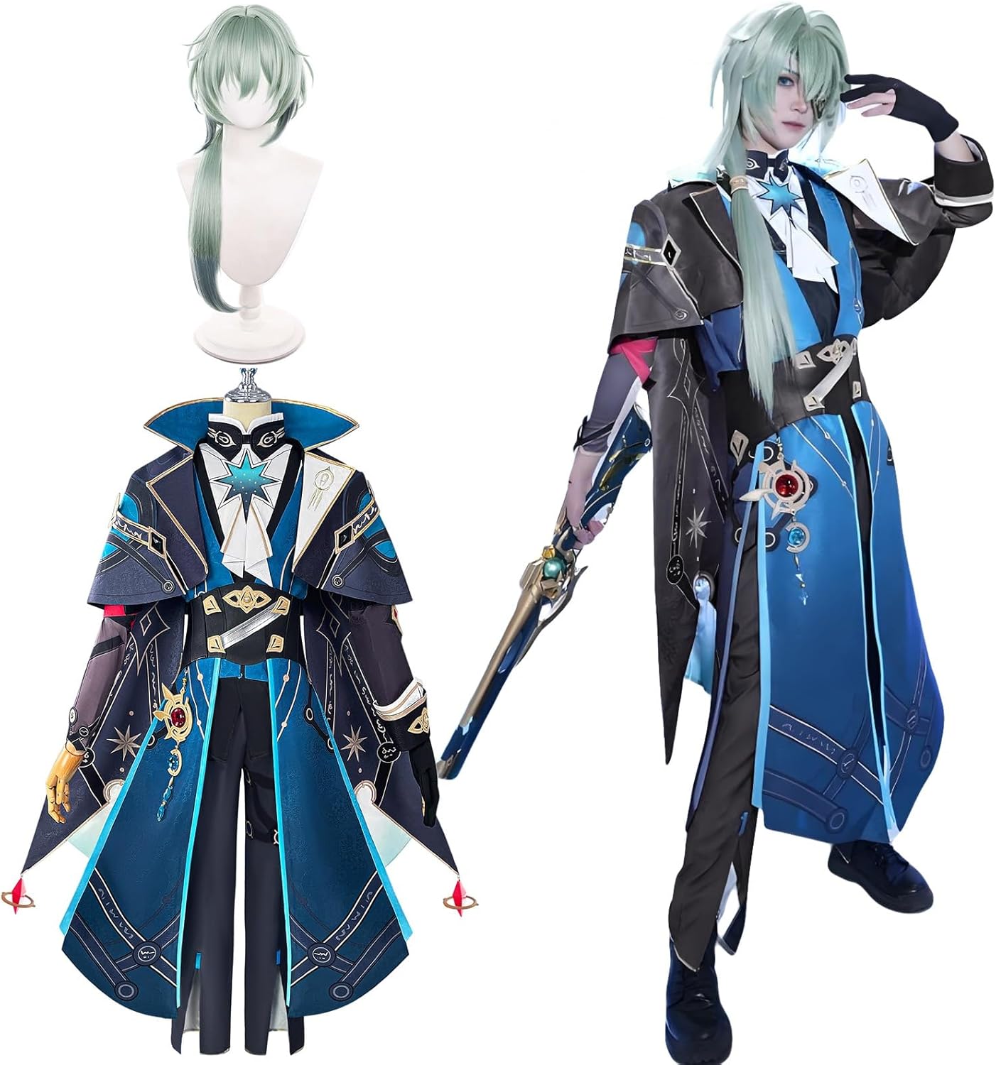 Amazon.co.jp: [神併良品] アナイクス コスプレ ウィッグ付き 七賢人