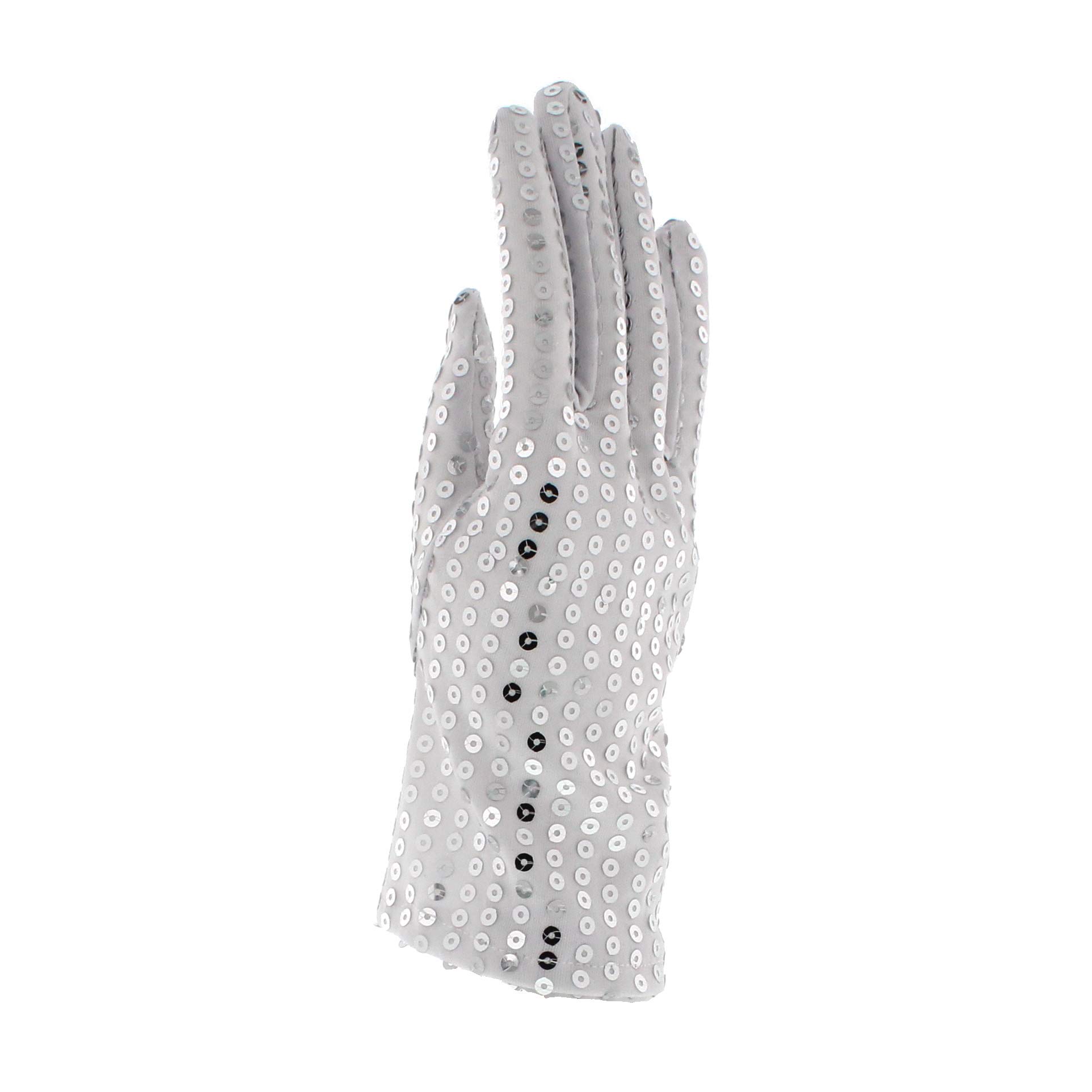 Zac's Alter Ego White Silver Sparkly Sequinned Fancy Dress Party Michael Jackson Style Glove