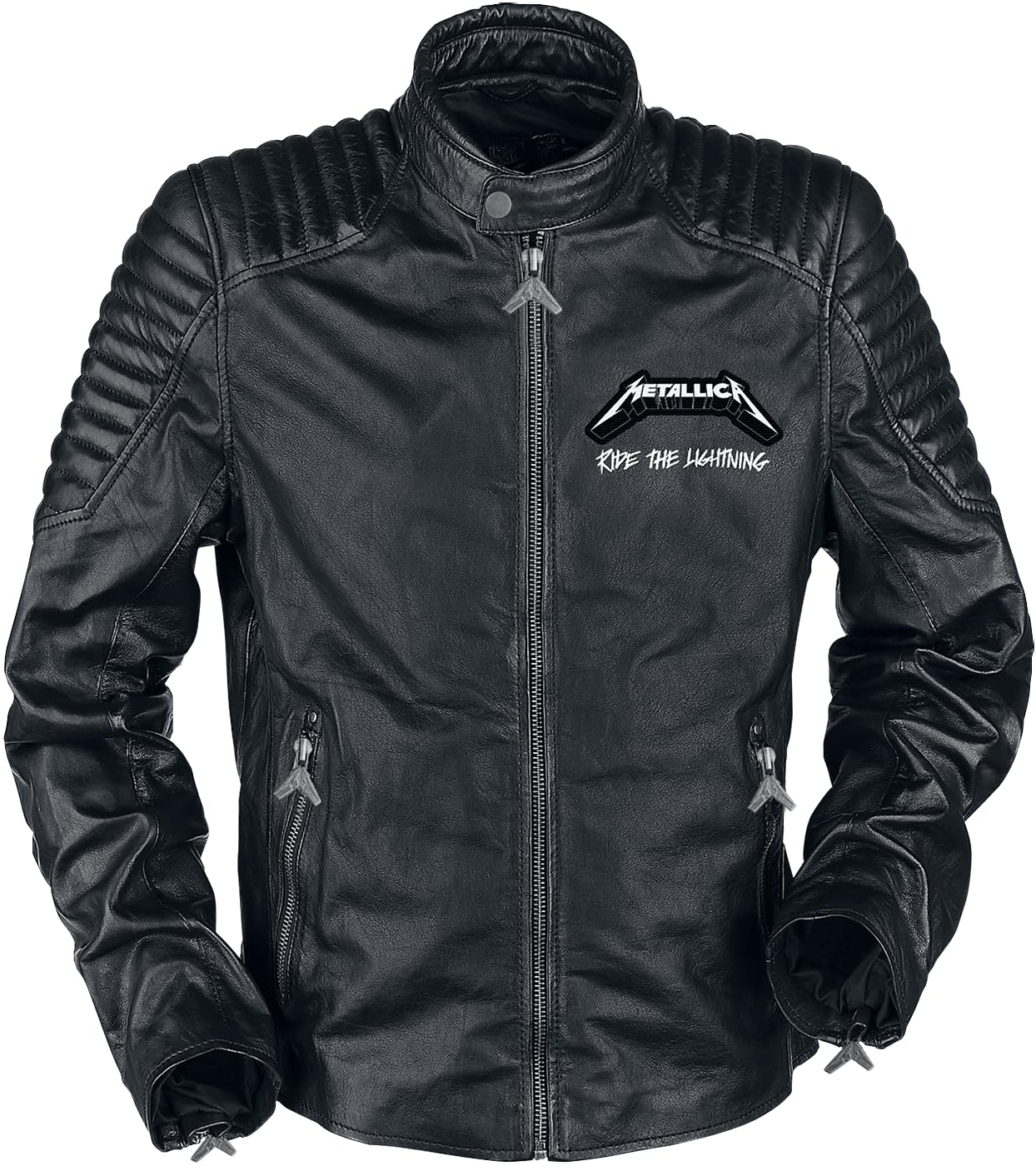 Metallica Ride The Lightning Männer Lederjacke schwarz Band-Merch, Bands