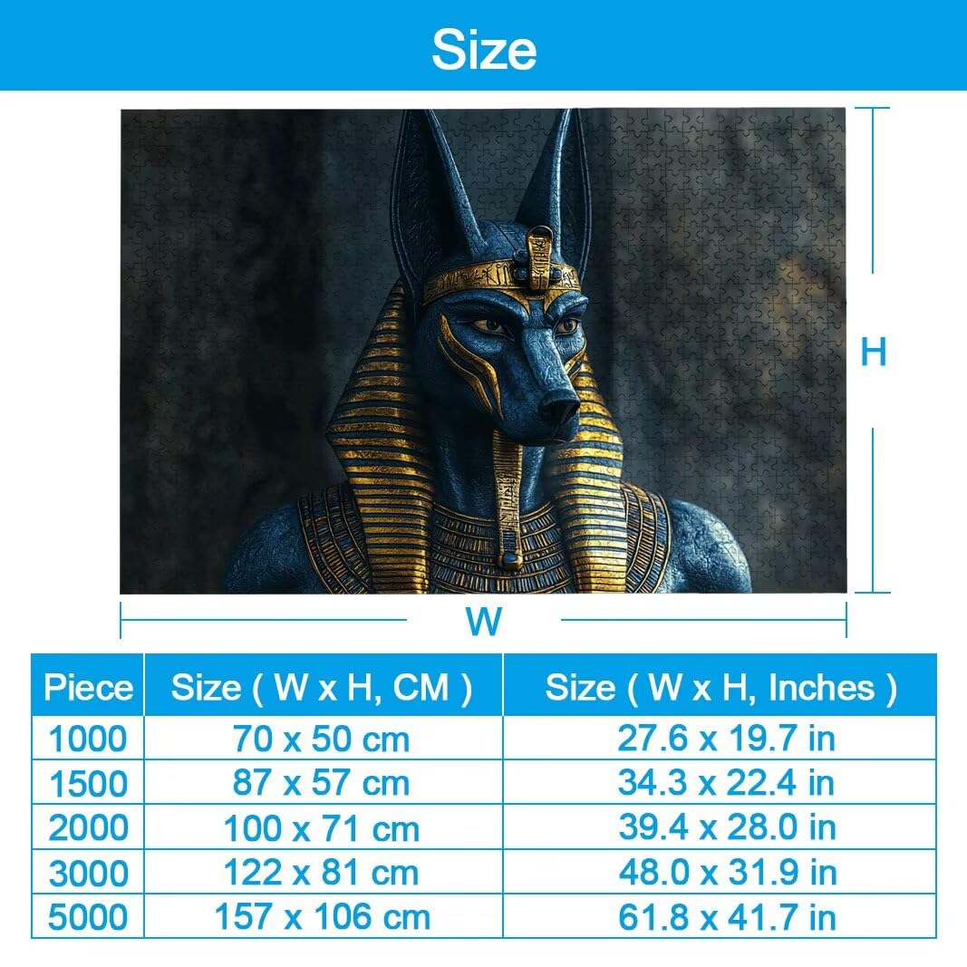 Puzzle 1500 Pièces Adultes, Puzzle 1500 Pieces Anubis, Cadeau Femme -2166