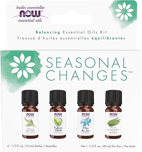 NOW Foods Seasonal Changes - Equilibrio - Kit de aceites esenciales. NOW Foods Seasonal Changes - Equilibrio - Kit de aceites esenciales.