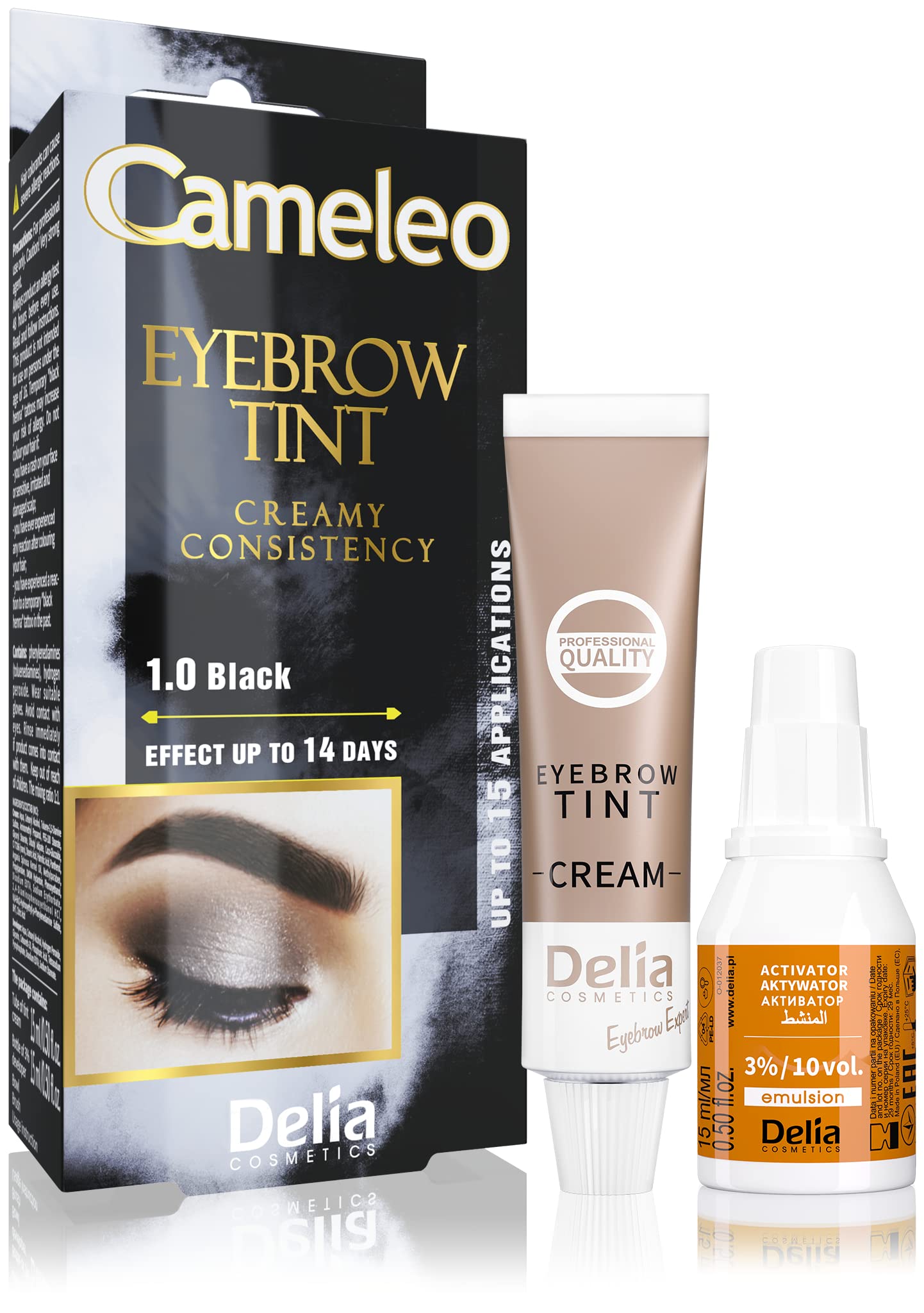 Delia Cameleo Eyebrow Tint Amonyaksız Kaş Boyası Siyah