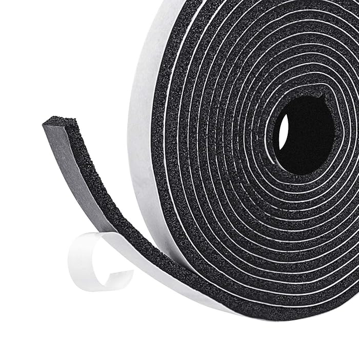 Buy Fowong Open Cell Foam Tape, 12mm(Width) X 6mm(Thick), Weather