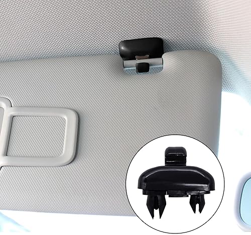 Miniatura 2 de BlingKingdom 2 piezas Auto Sun Visor Clip Gancho Soporte Suspensión Audi Parasol Clips Reemplazo para Audi A1 A3 A4 A5 Q3 Q5 A7 B6 B7 B8 S4 S5
