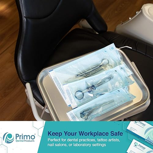 Vista 10 de Bolsas de esterilización autosellantes SP500 - Bolsas esterilizadoras de autoclave para herramientas dentales - Bolsas de esterilización