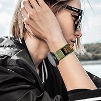 Vista 5 de Correa de reloj compatible con Google Pixel 2022 para hombres, correa de reloj deportivo de nailon estilo militar táctico resistente pulsera