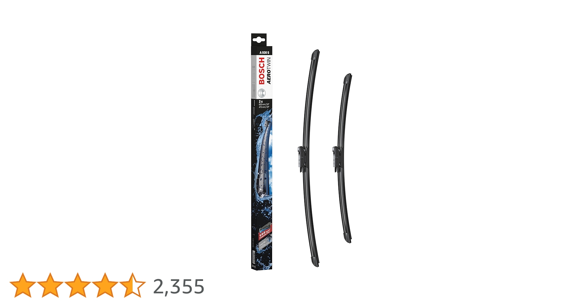 Bosch Aerotwin A930S Wiper Blades 24"/19" - Superior - My Motor World