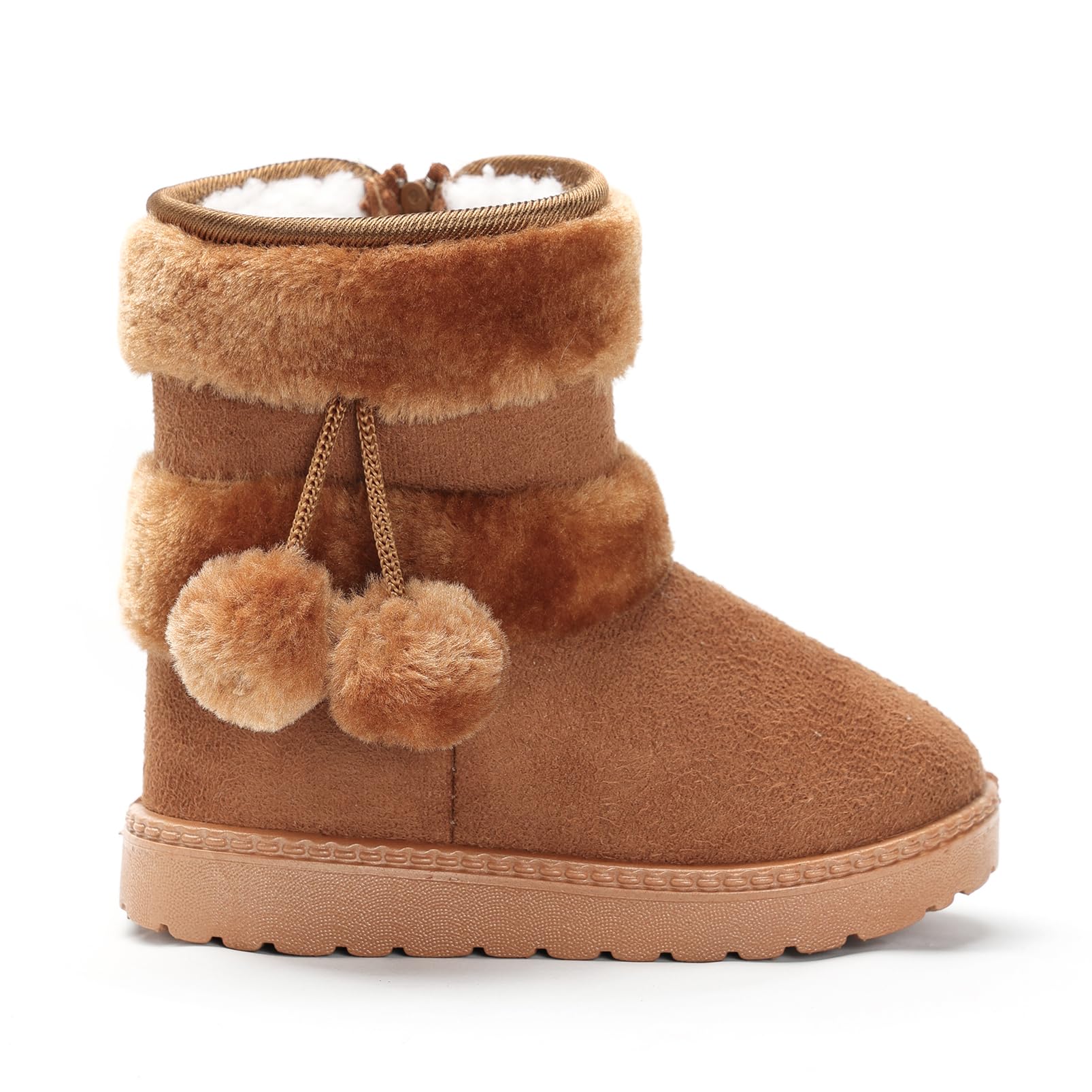 Yeeteepot Bambine e Ragazze Carino Stivali da Neve Calda Foderati Stivaletti Inverno Morbide Piatto Stivali Bambini Pelliccia Antiscivolo Boots