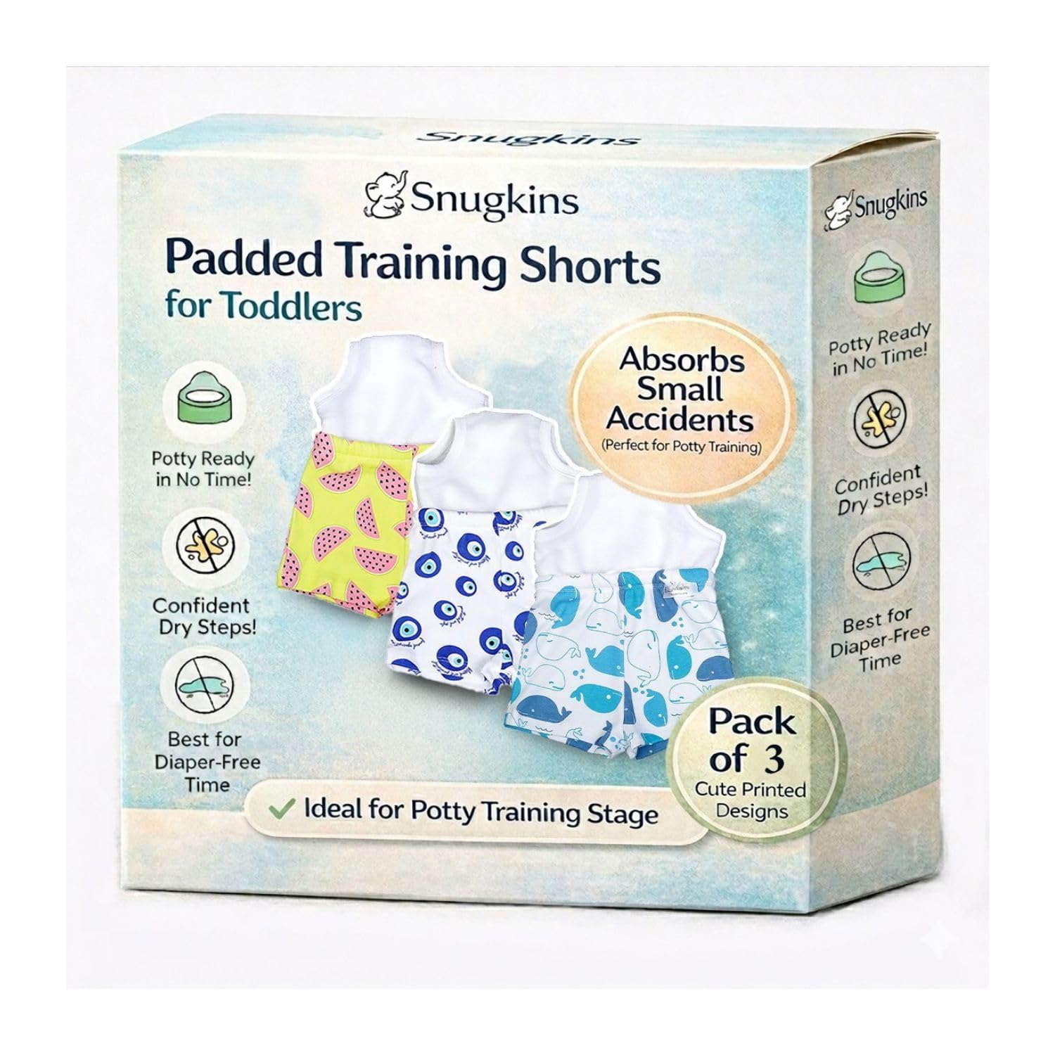 Potty Training Shorts for Toddlers,Boys & Girls | 100% Cotton Available in Size 1 to 5 Years-image-45