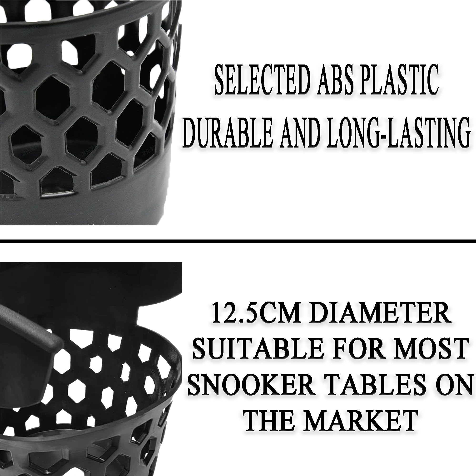 6PCS Pool Table Pockets, Billardtisch Taschen Set, Billardkugel Aufbewahrungstasche, Praktisch Kunststoff Billardtischtaschen Billardnetztasche, Snooker Billardkorb, Billardtisch Zubehör