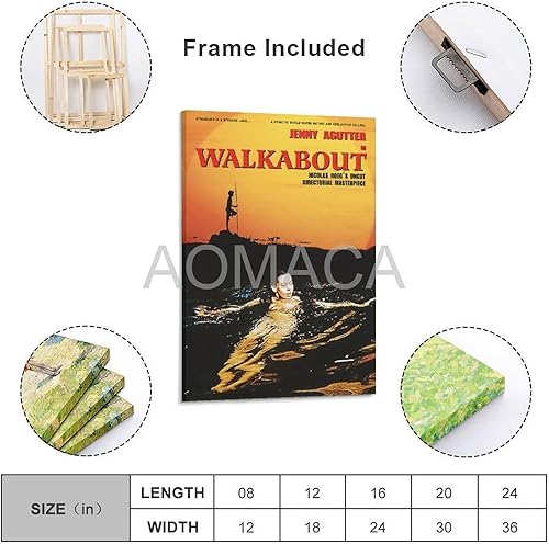 Miniatura 2 de Póster de película Walkabout 2 lienzos, pintura de pared, póster para dormitorio, sala de estar, decoración de 12 x 18 pulgadas (11.8 x 17.7 in)
