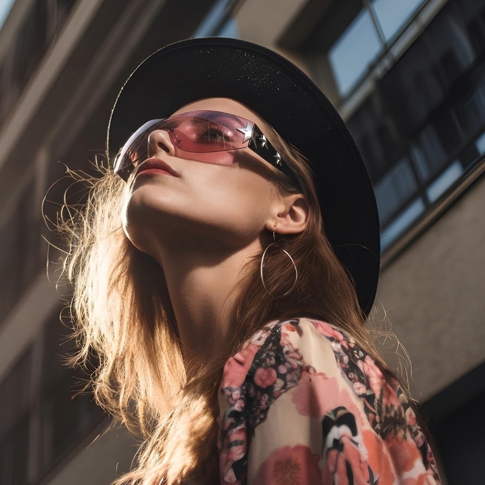 Ovveroche 3 Pairs Y2K Sunglasses for Women Men Trendy Shield Wrap Around Sun Glasses Oversized Fashion Frameless Glasses: 3 Pairs - Multicolor