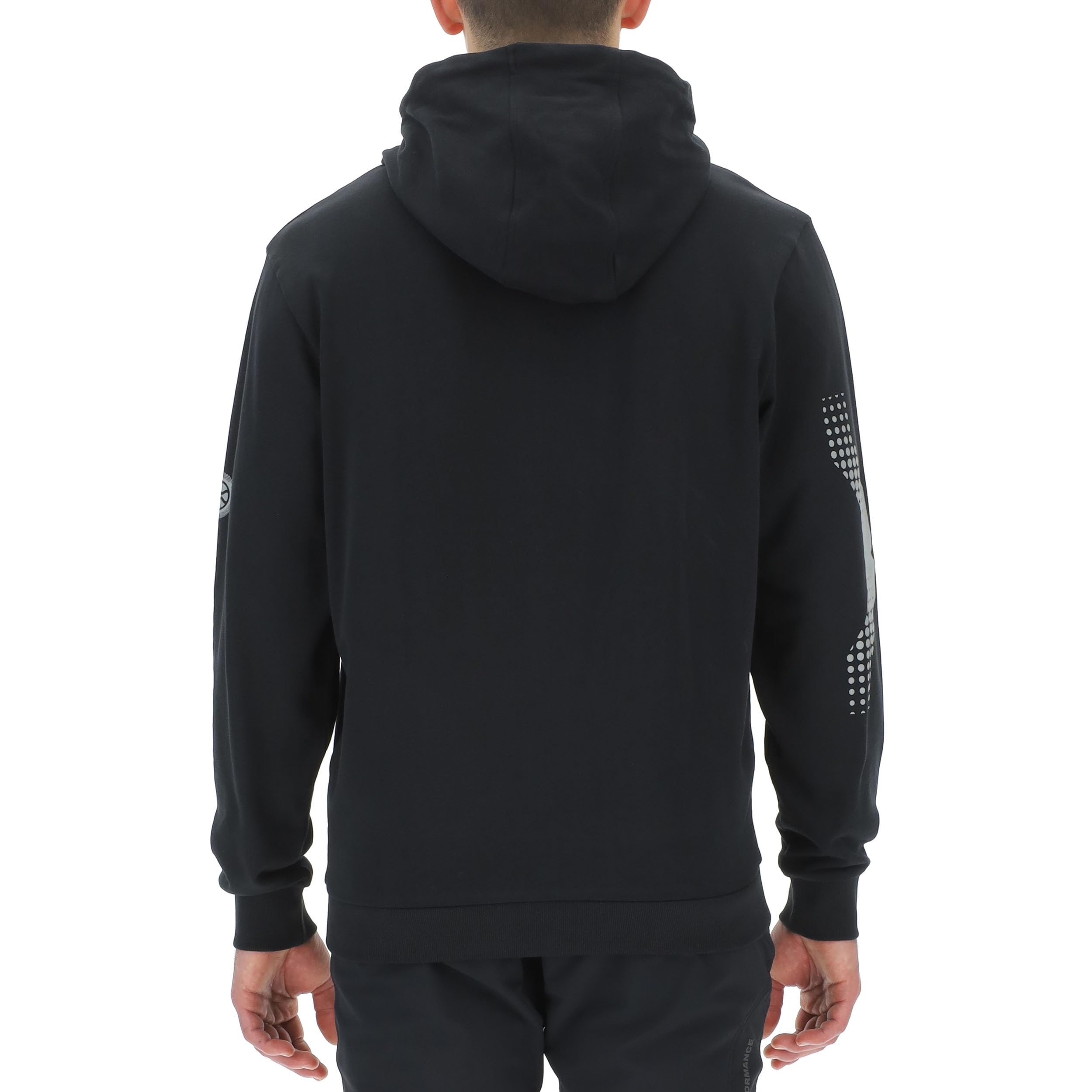 Jeep XP Man Hooded Full Zip Sweatshirt W/Zipped Pockets Sideways X Reflective Sleeve Print Jx24a Felpa Uomo (Pacco da 1)