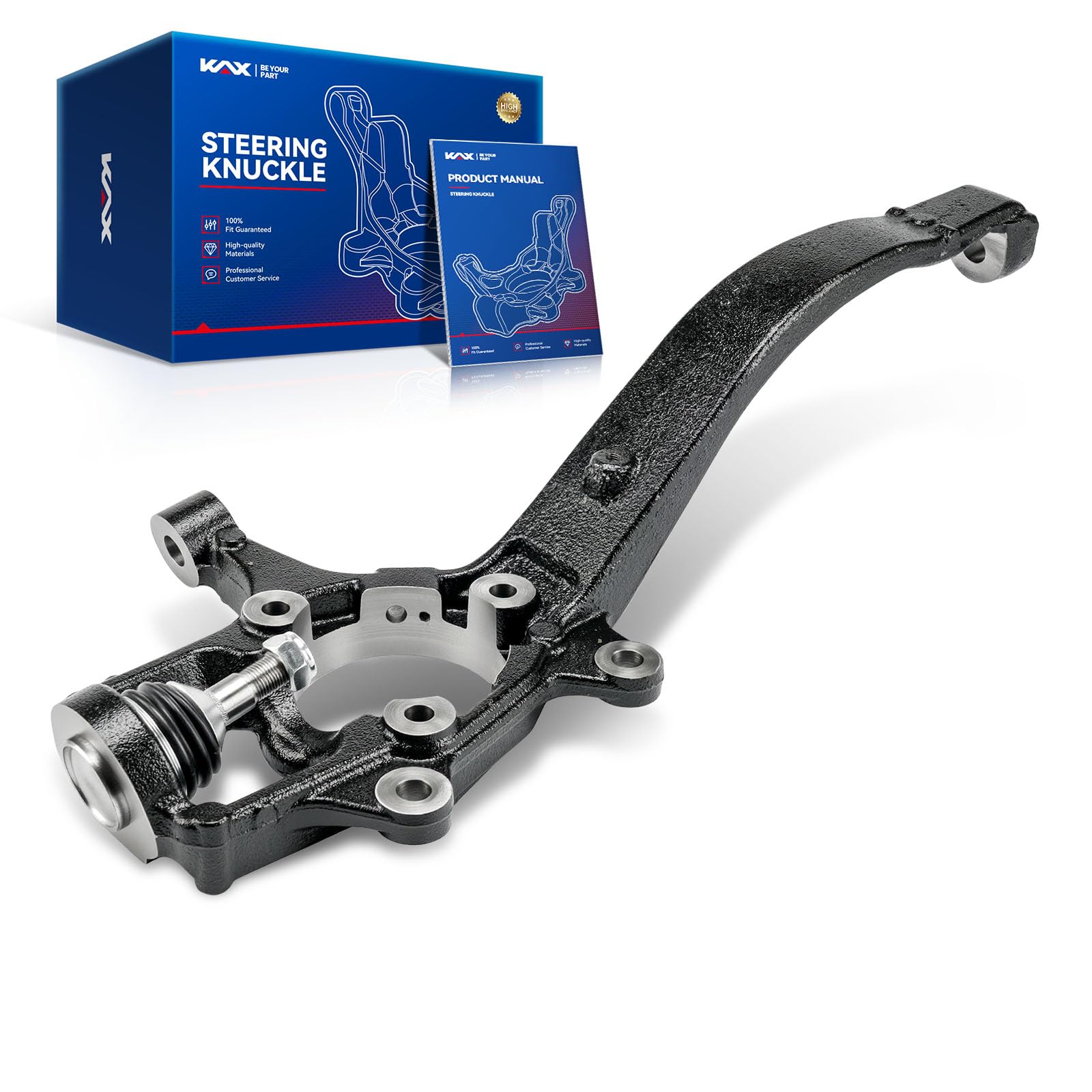 KAX 1PC Steering Knuckle Compatible with 2011-2015 Jeep Grand Cherokee, 2011-2015 Dodge Durango,Front Right Replaces 698008