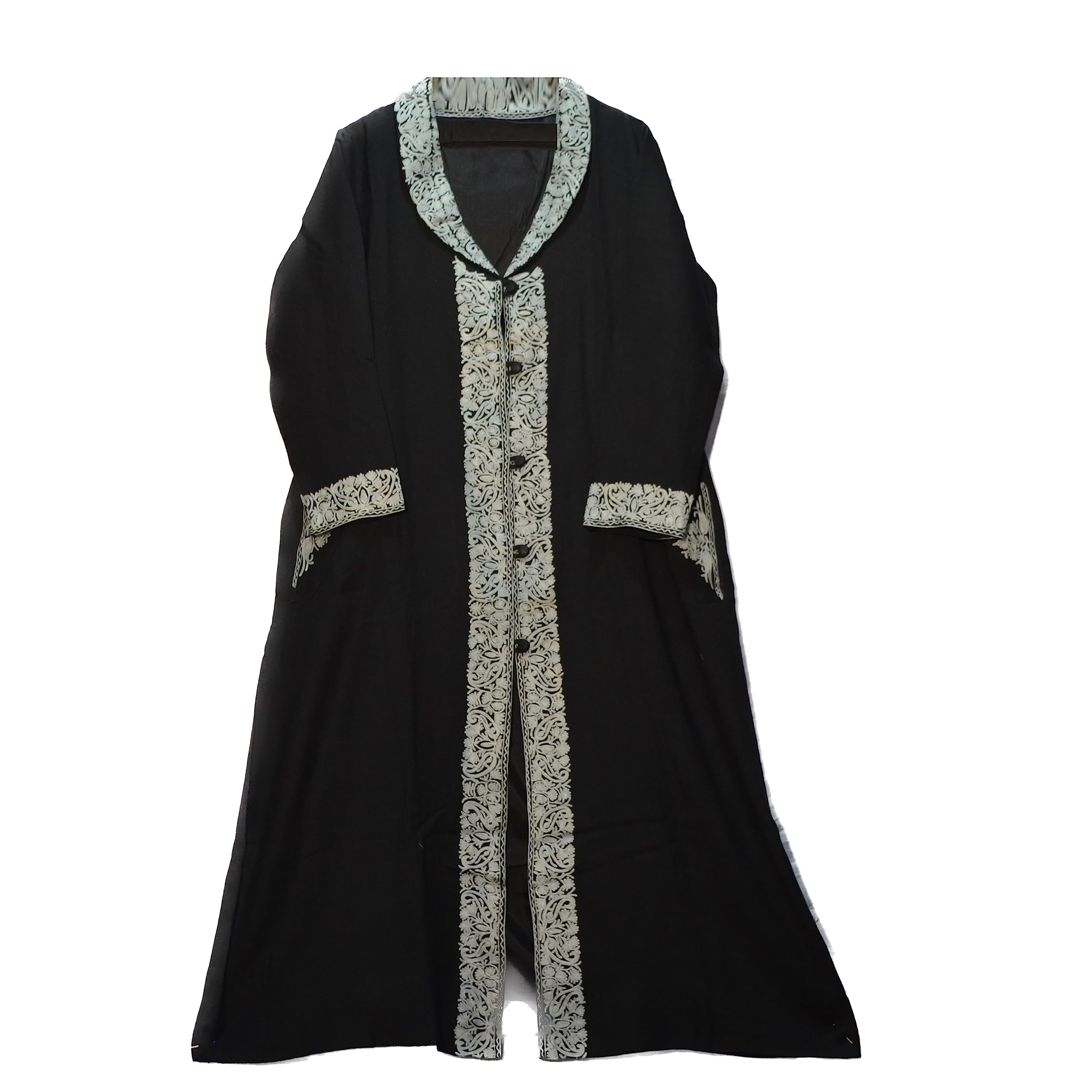 craftbazar Kashmiri Woole Beautiful Embroidered Work Long Trench Coat for Womens-picture-28