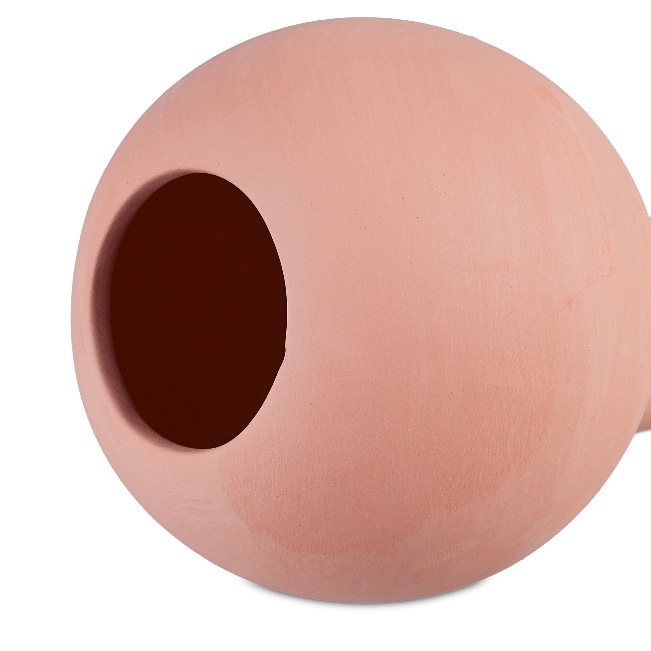 Relaxdays waterdruppelaar keramiek, set van 8, 1,5 l PET-flessen, water geven, kamerplanten & balkonbakken, terracotta