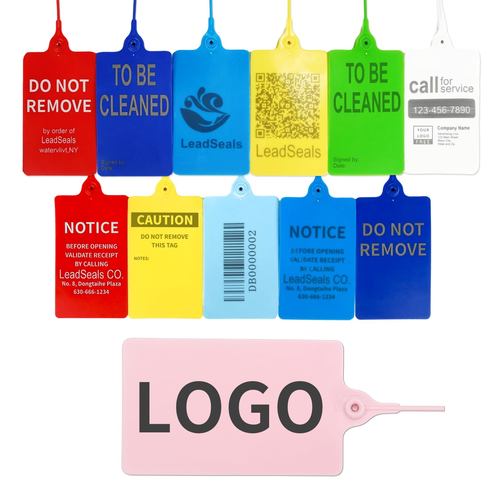 Custom Plastic Tags Personalized Hang Tags Labels Printed Your Brand Logo Text Writable Waterproof Equipment Valve Tag Self-Locking Labeling Tag (Pink 100PCS)