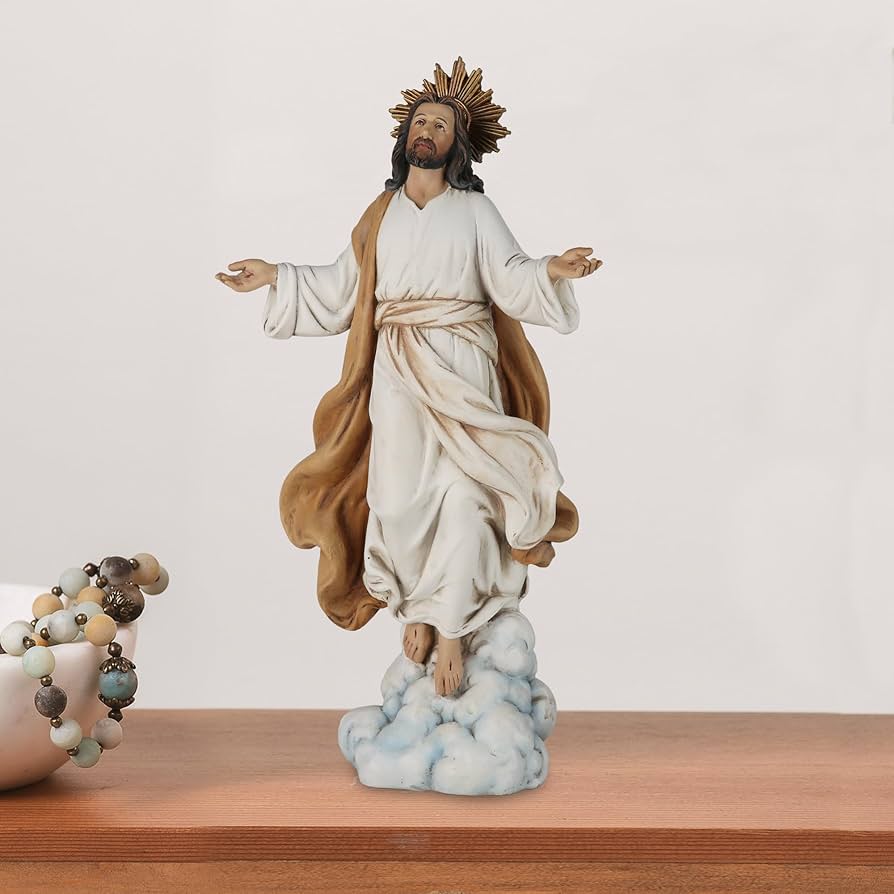 Amazon.co.jp: ブドウ園の彫刻 復活したキリスト像 - 手塗りのイエス