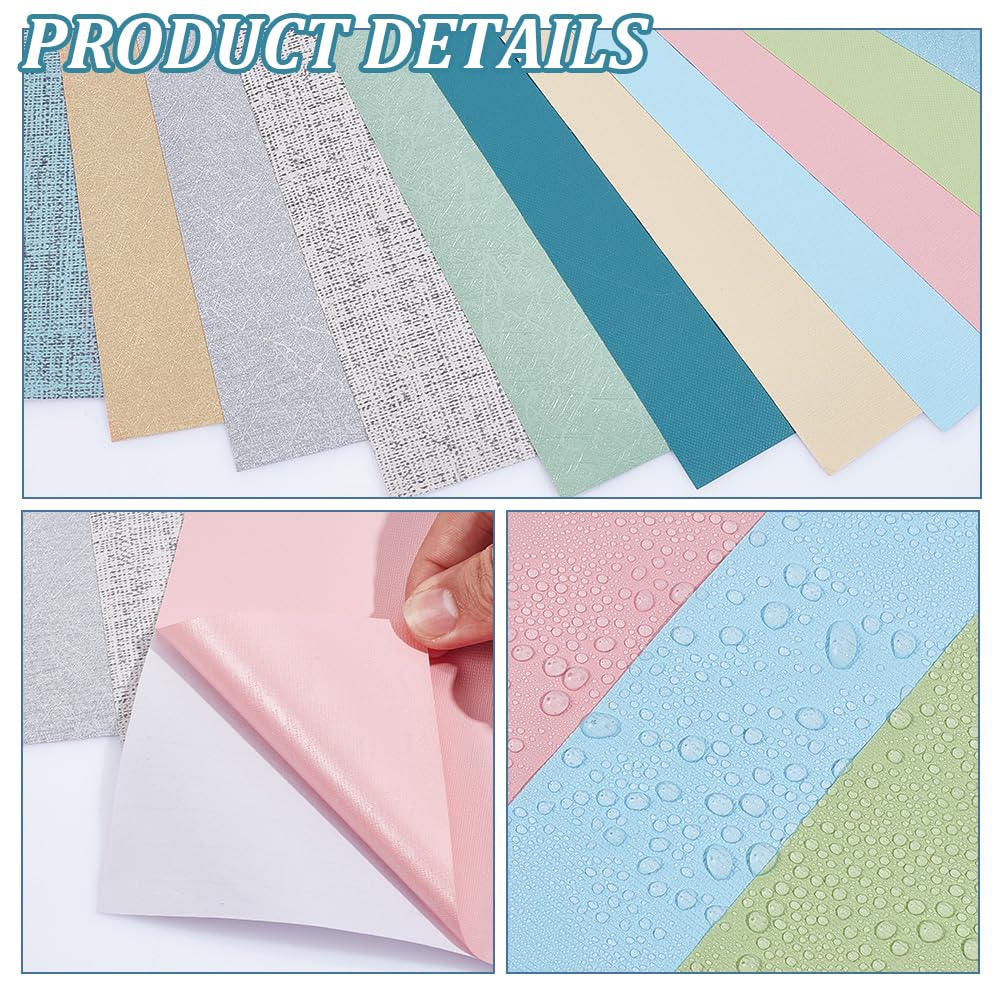 AHANDMAKER - 6 Adesivi Murali In Miniatura PVC Autoadesivi – Carta Da Parati Per Case Delle Bambole (10x10 Cm) - 4