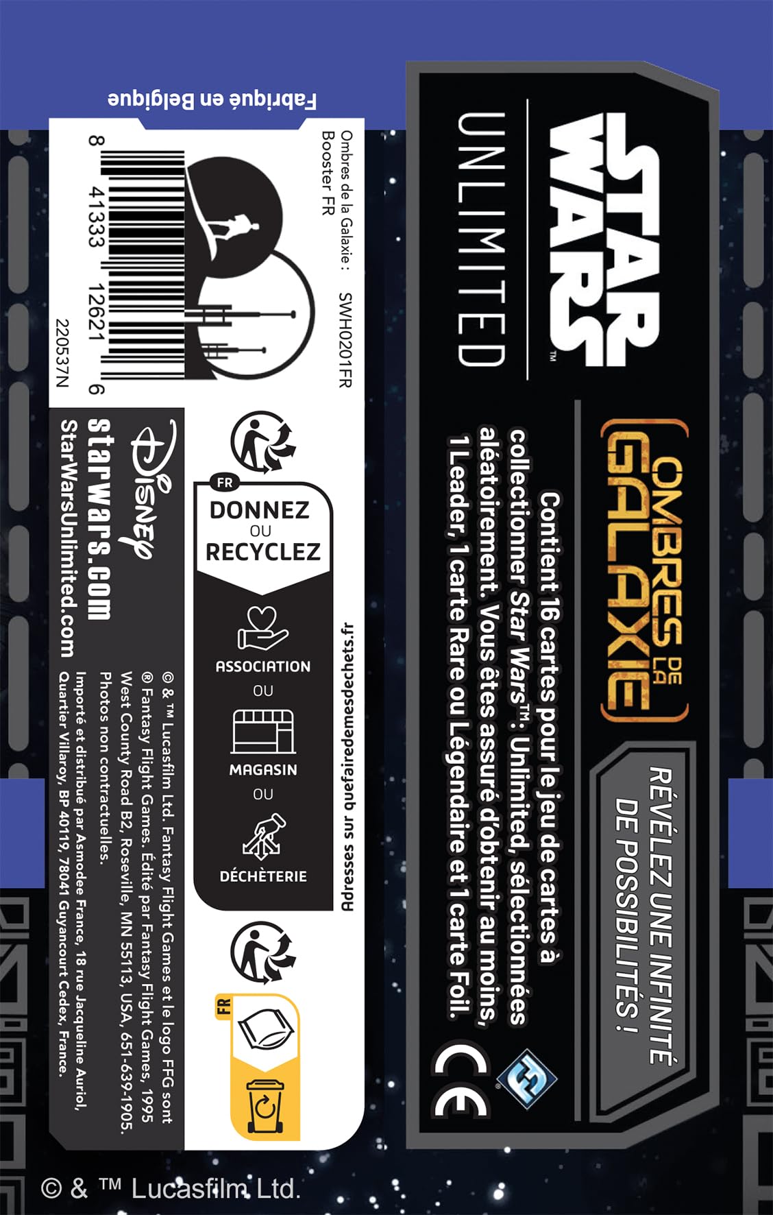STAR WARS UNLIMITED - OMBRES DE LA GALAXIE - BOOSTER (FR) - CARTES DE