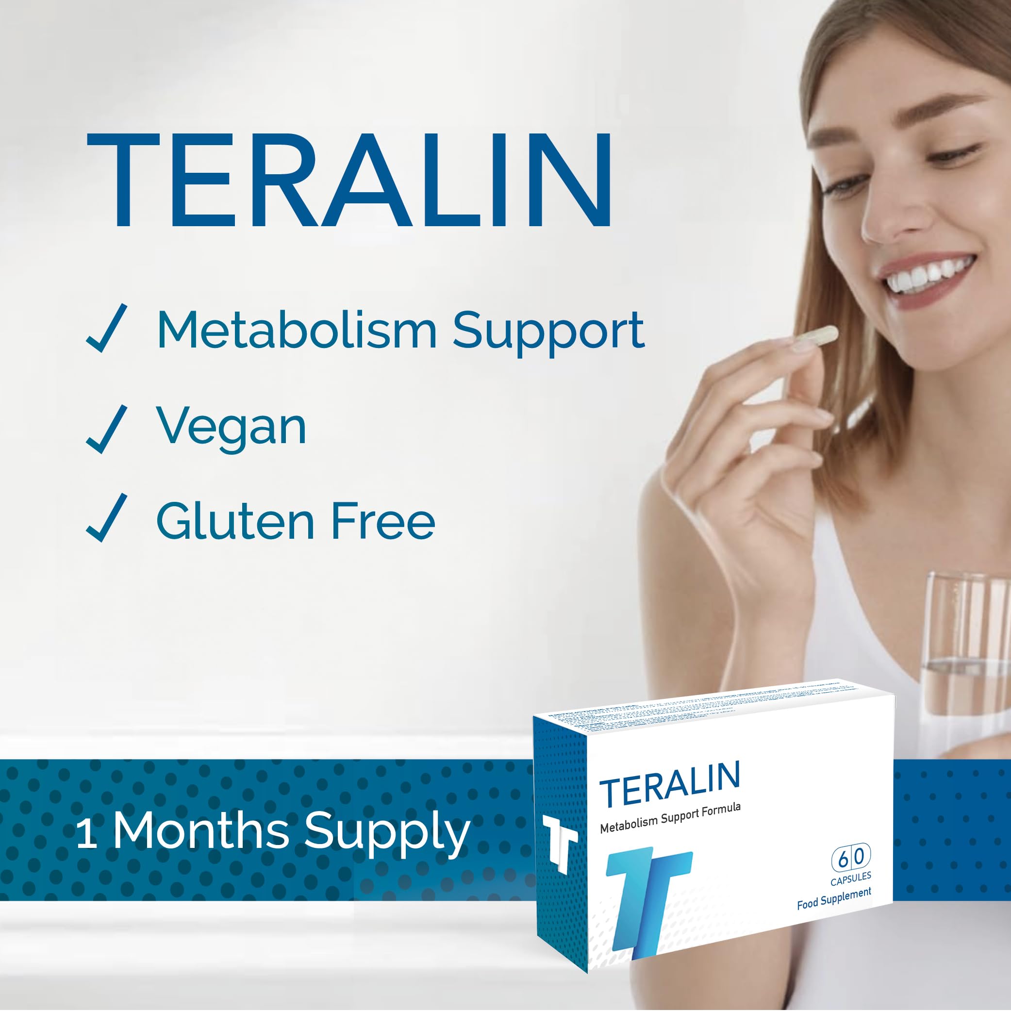 Teralin Stoffwechsel-Unterstützungsformel, 60 Kapseln, vegan und glutenfrei