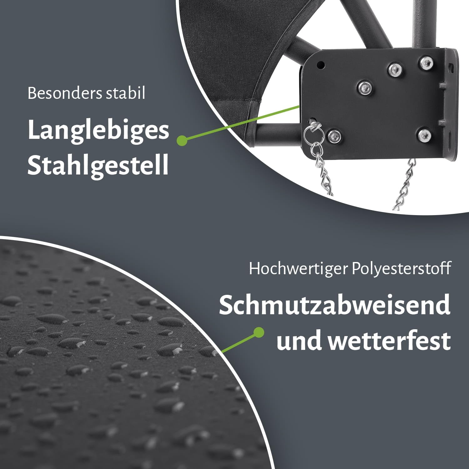 Balkonfächer Sichtschutz Sonnenschutz Balkonsichtschutz Balkonmarkise Trennwand mit Wandhalterung, Farbe:grau, Größe:120 x 120 cm