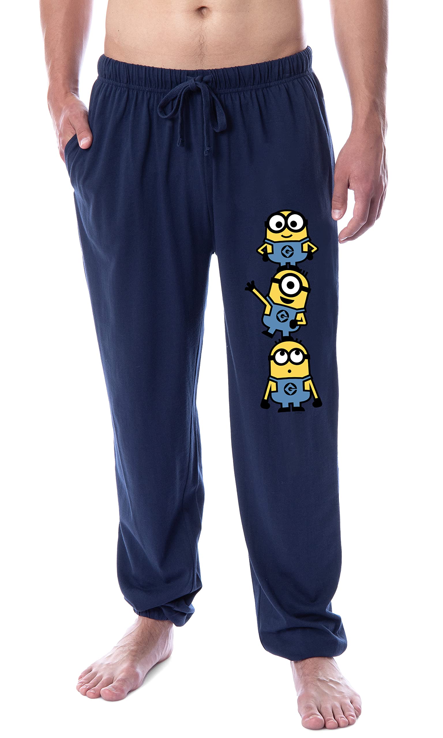 IntimoDespicable Me Mens' Minions Chibi Character Sleep Jogger Pajama Pants