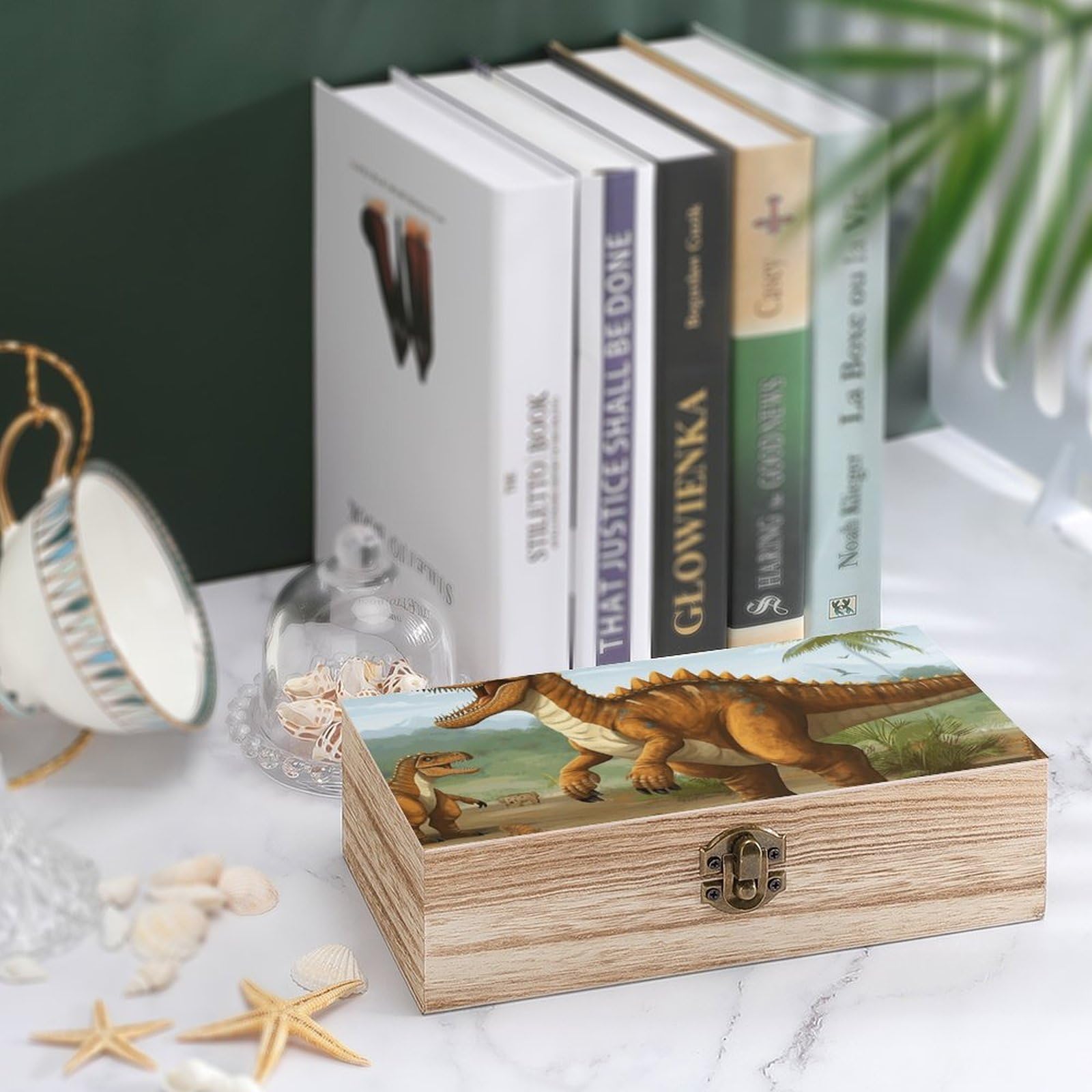 Amazon.com: AQRJKHD Wooden Storage Box Jurassic Period Dinosaur