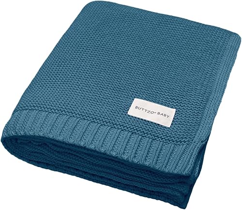 Manta de punto 100% algodón para bebés y niñas, manta cálida y acogedora de algodón suave para bebés, recién nacidos, guardería, niña, manta, cuna,