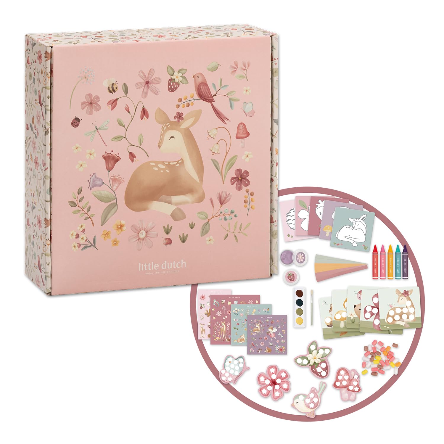 Little Dutch Fairy Garden Pink Fairy Garden 126053 Craft Set / Creativity Box Xl