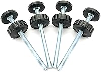 Vista 1 de Vmaisi 4 Pack 8MM Baby Gate Threaded Spindle Rod, Replacement Hardware Parts Kit for Pet & Dog Pressure Mounted Safety Gates - Extra Long Wall
