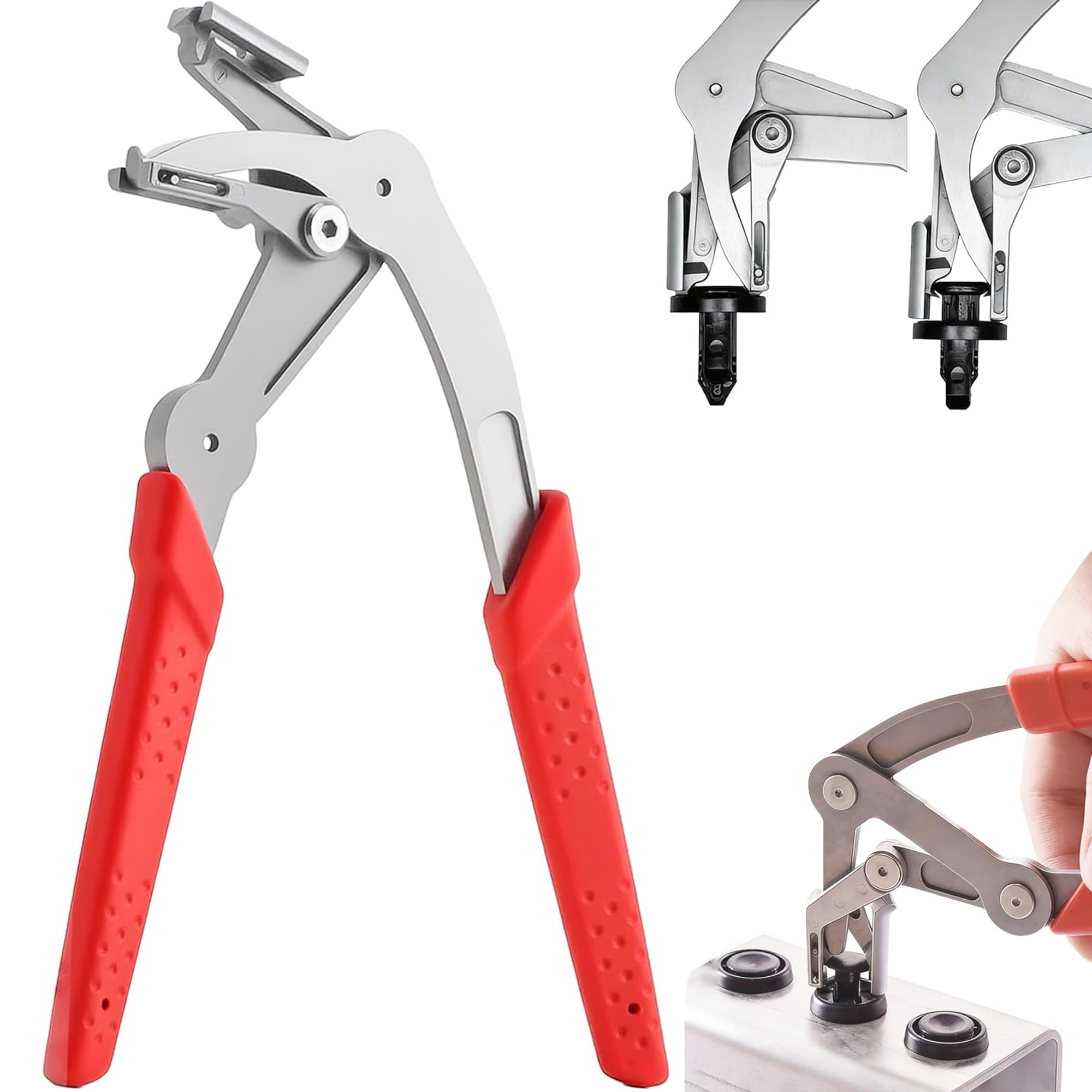BAFUEVD Car Clip Pliers Stainless Steel Spring Lever Trim Removal Tool