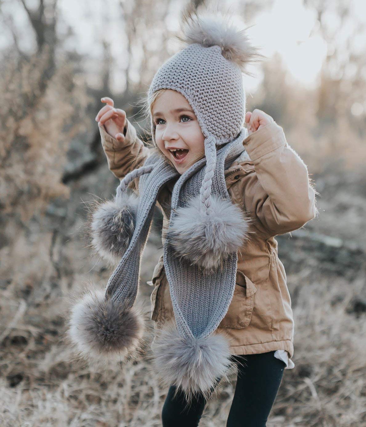 Melina's Bowtique Triple Pom Braids (Navy)