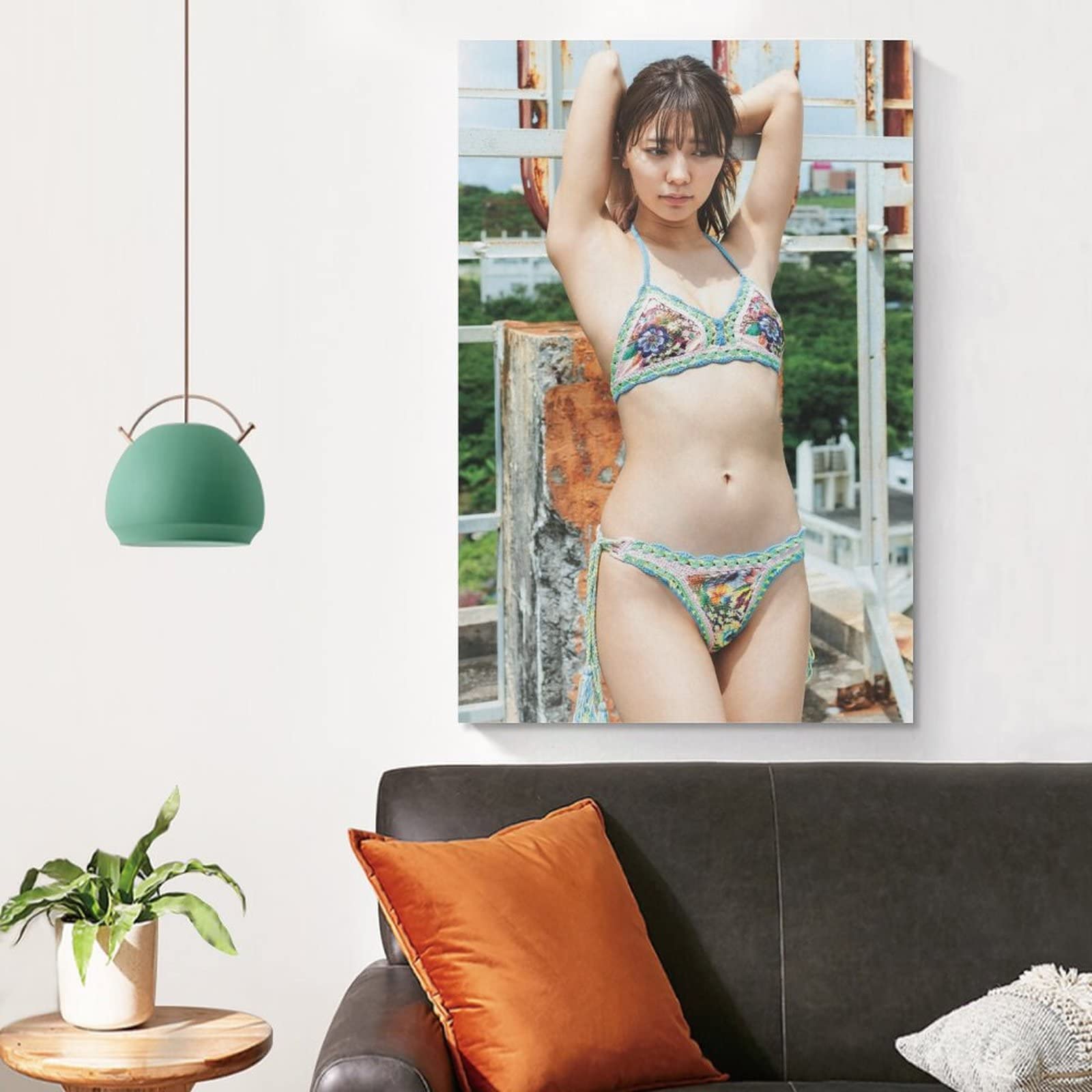 【新品未使用】スニーカーアート 壁掛け装飾 　53cm✕35cm Amazon.co.jp: 川津明日香セクシービキニ写真ポスター 1 アートパネル