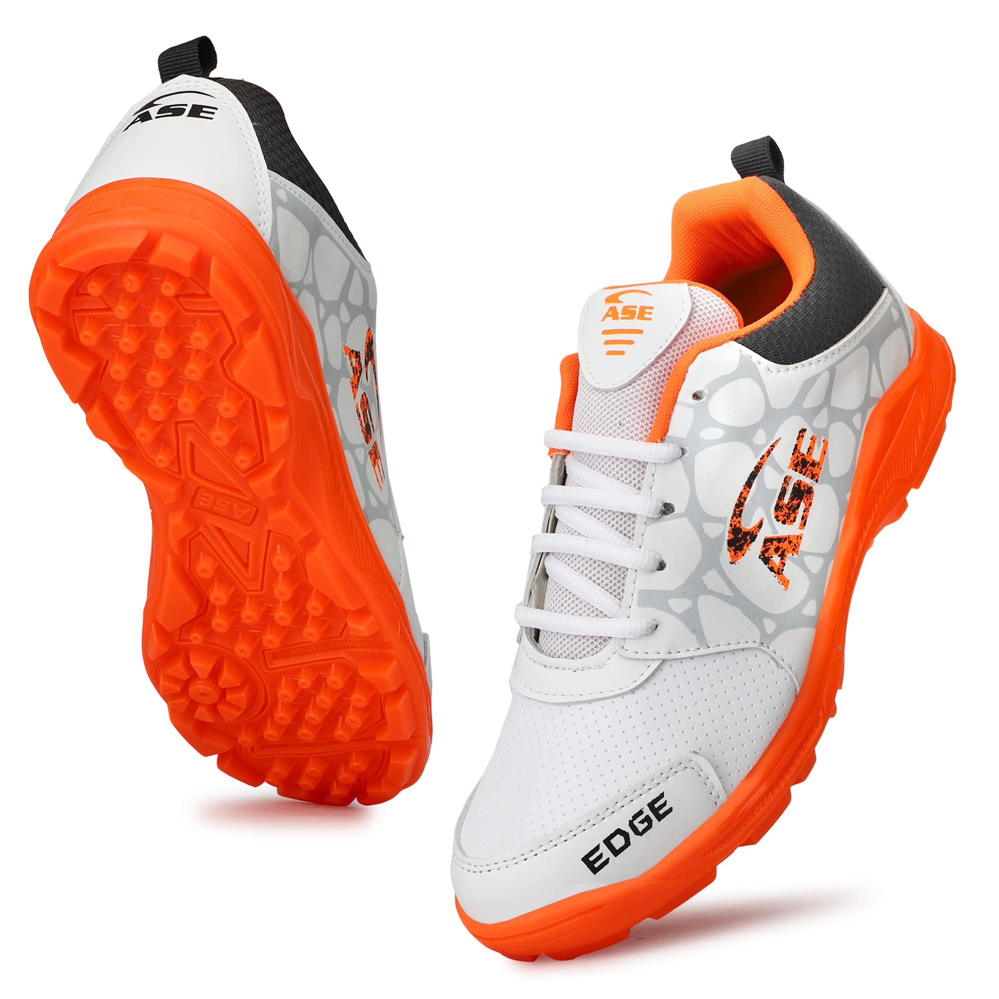 ASE Limited Edge Edition Elite Performance PVC Spike Cricket Shoes for Men (Orange)_07 (B0B4FX1B2D) Amazon Price History, Amazon Price Tracker