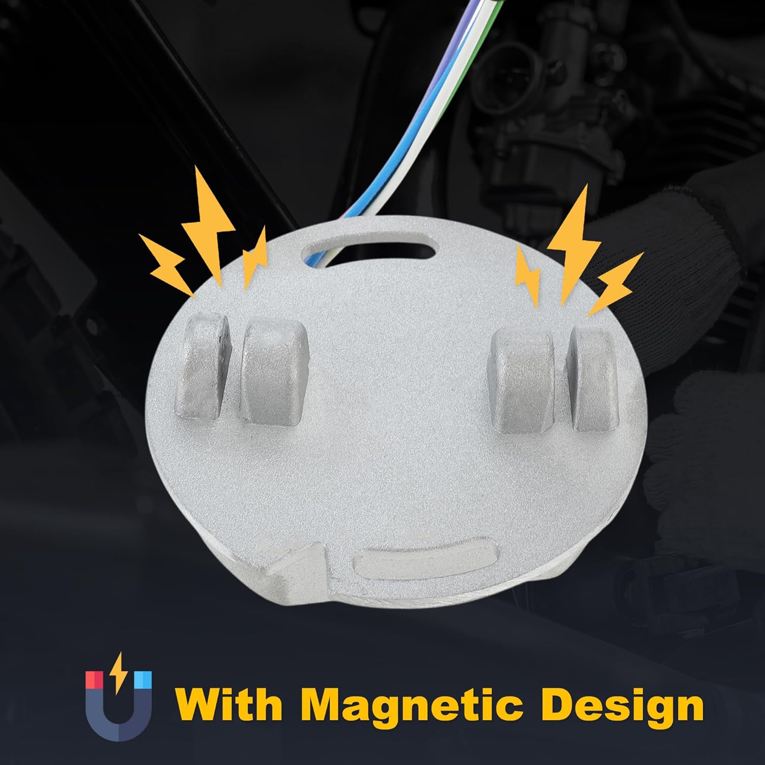 No.53-644 Programmable Single Fire Electronic Ignition Module, Motorcycle Ignition Control Unit for Harley-Davidson for Dyna, Ignition Control Module Ignition Controller