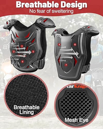 Miniatura 6 de StarknightMT Equipo juvenil mejorado, Rojo -