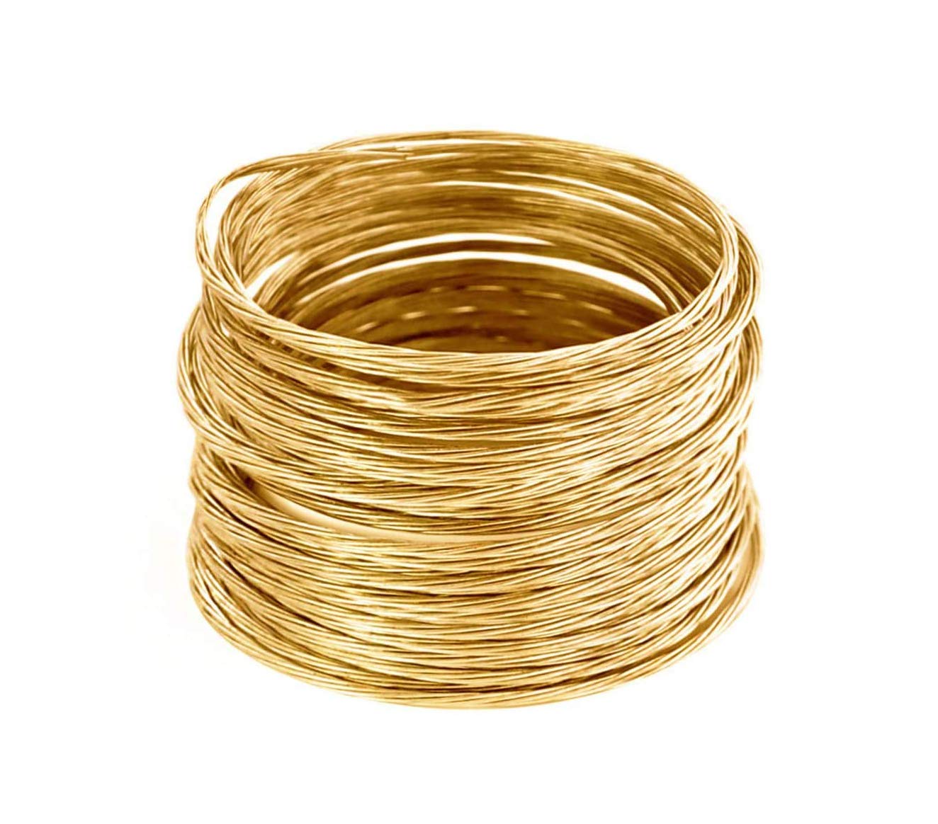 ECKJ Picture Hanging Brass Wire Bare Copper Wire 100feet 7 Strands of Solid Copper Wire