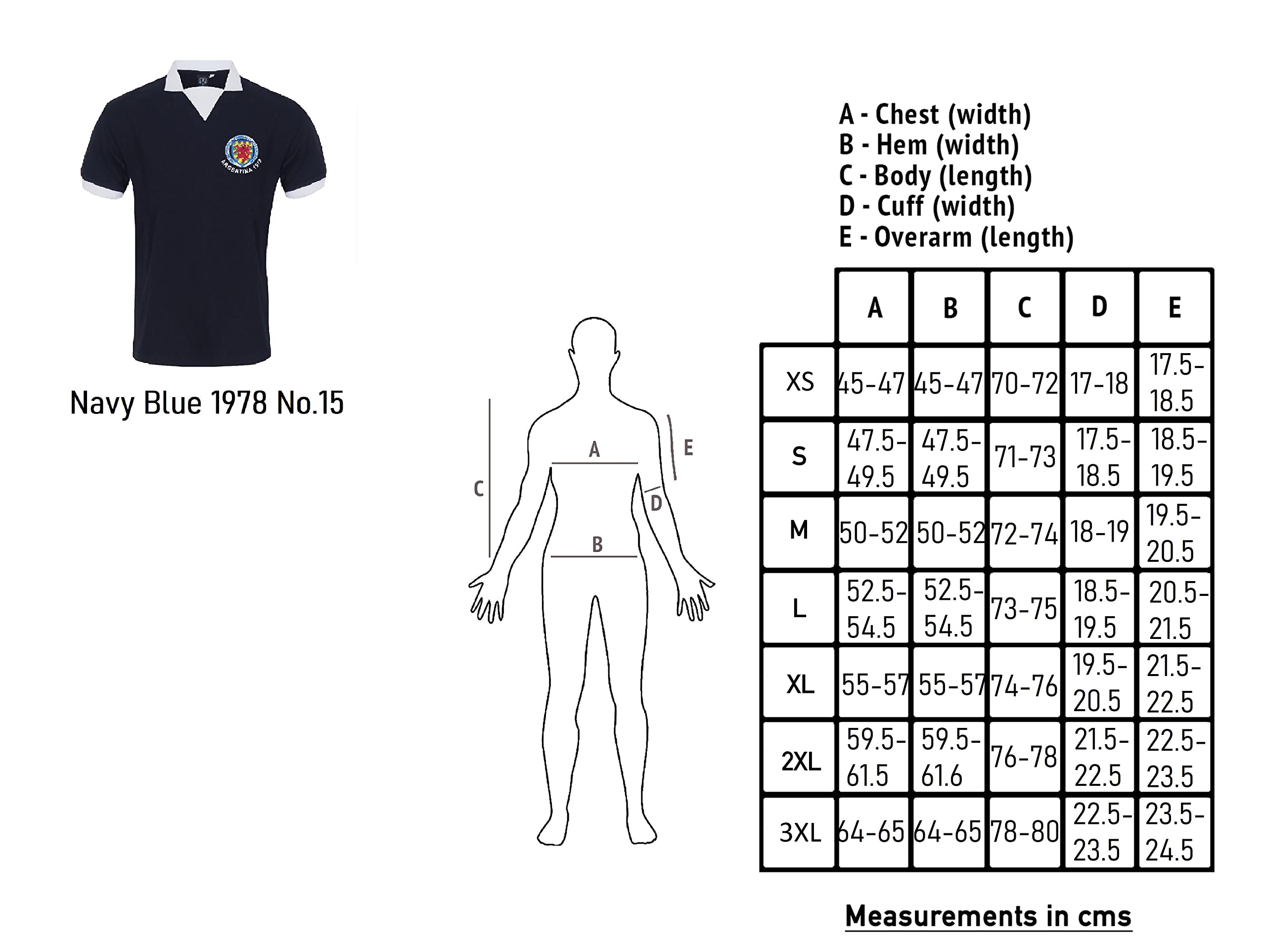 Équipe d'Écosse Officielle - Maillot de Football rétro - Homme - Coupe du Monde 1967/1978