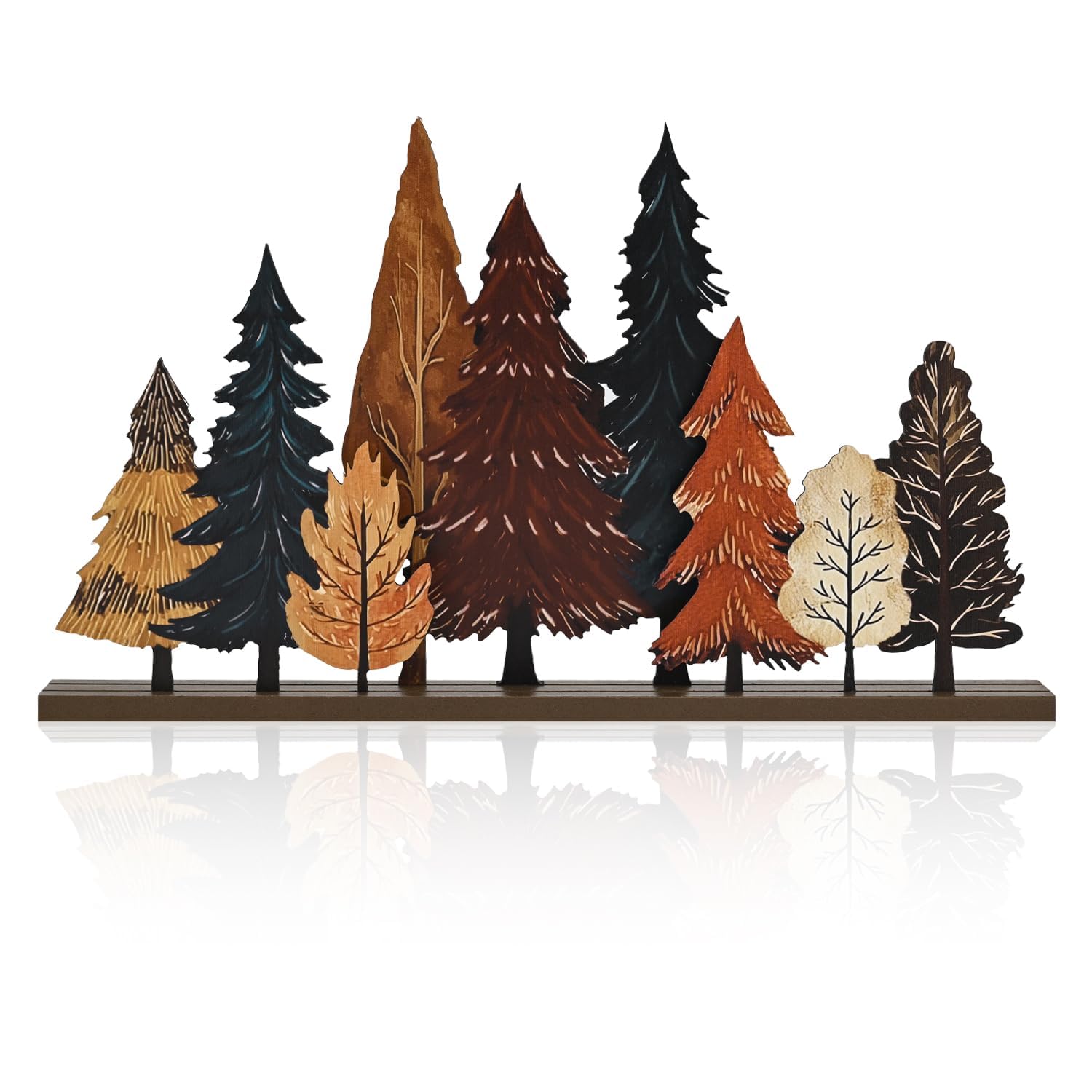 Smile Fall Thanksgiving Wooden Standing Decor