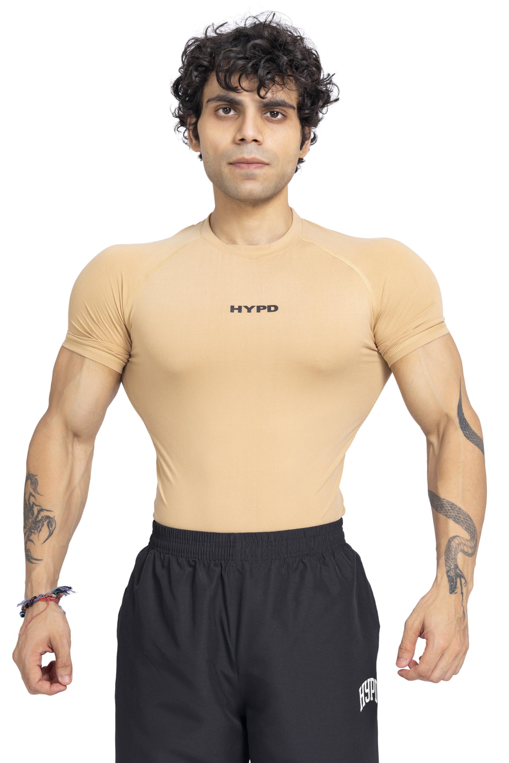 hypd Stealth Compression T-Shirt for Men | Skin Fit Dry Fit T-Shirt | Stretchable Gym & Sportswear | Short Sleeve Activewear for Workout, Running, Fitness & Training-picture-19