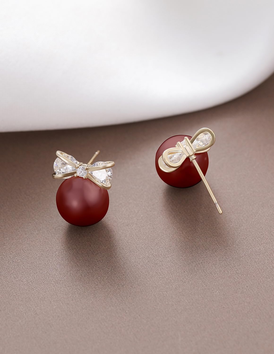 14K Gold Plated Pearl Drop Earrings for Women Jewelry - Image 5