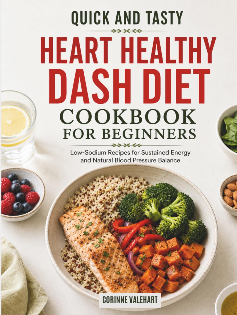 Quick and Tasty Heart Healthy DASH Diet Cookbook for Beginners: Low-Sodium Recipes for Sustained Energy and Natural Blood Pressure Balance