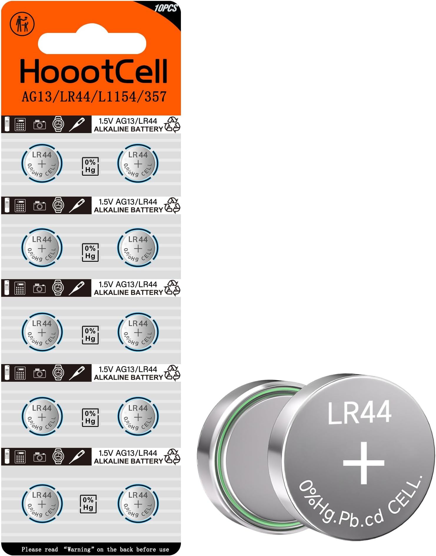 LR44/AG13 button cell