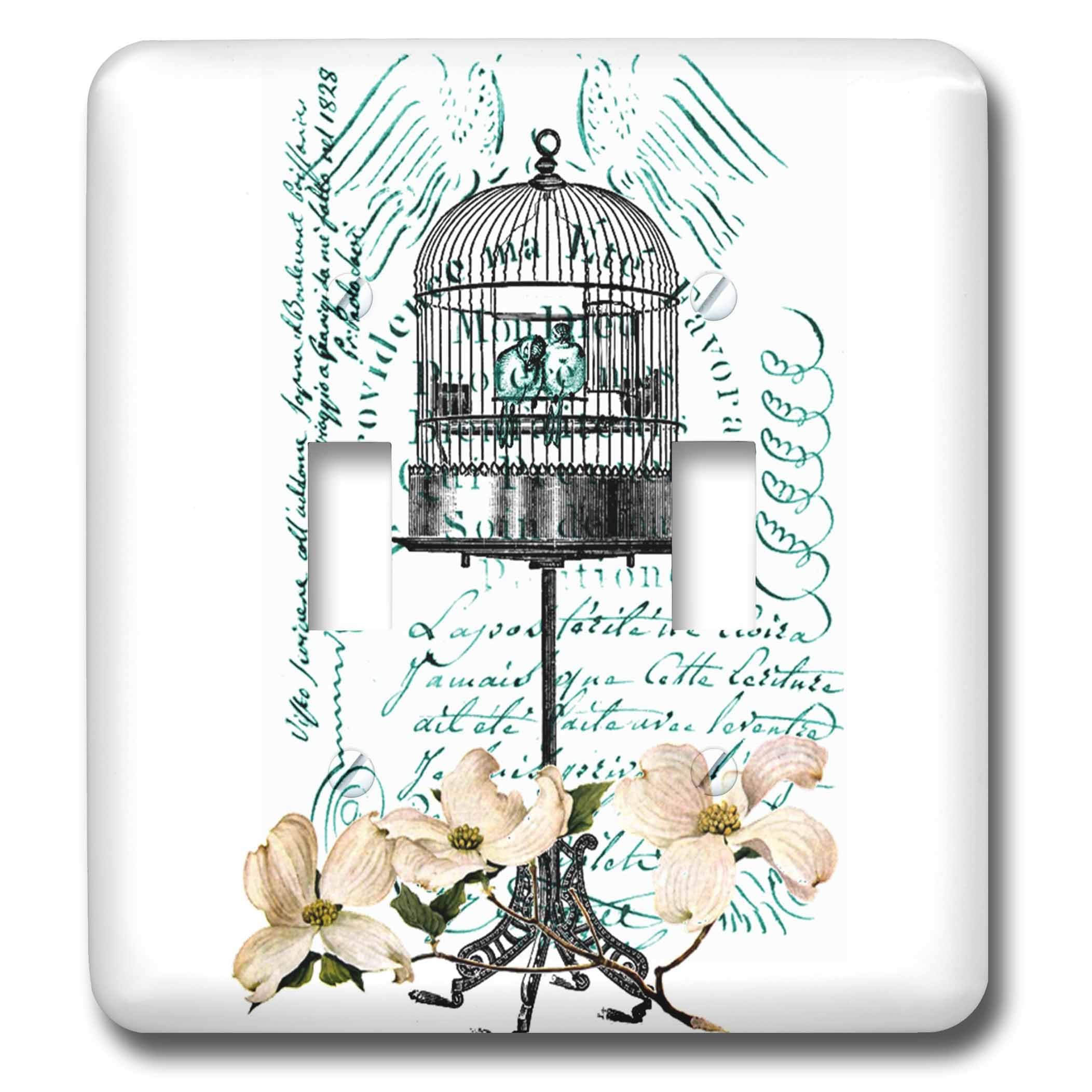 Interrupteur double décoratif pour remplacer une plaque murale blanche classique