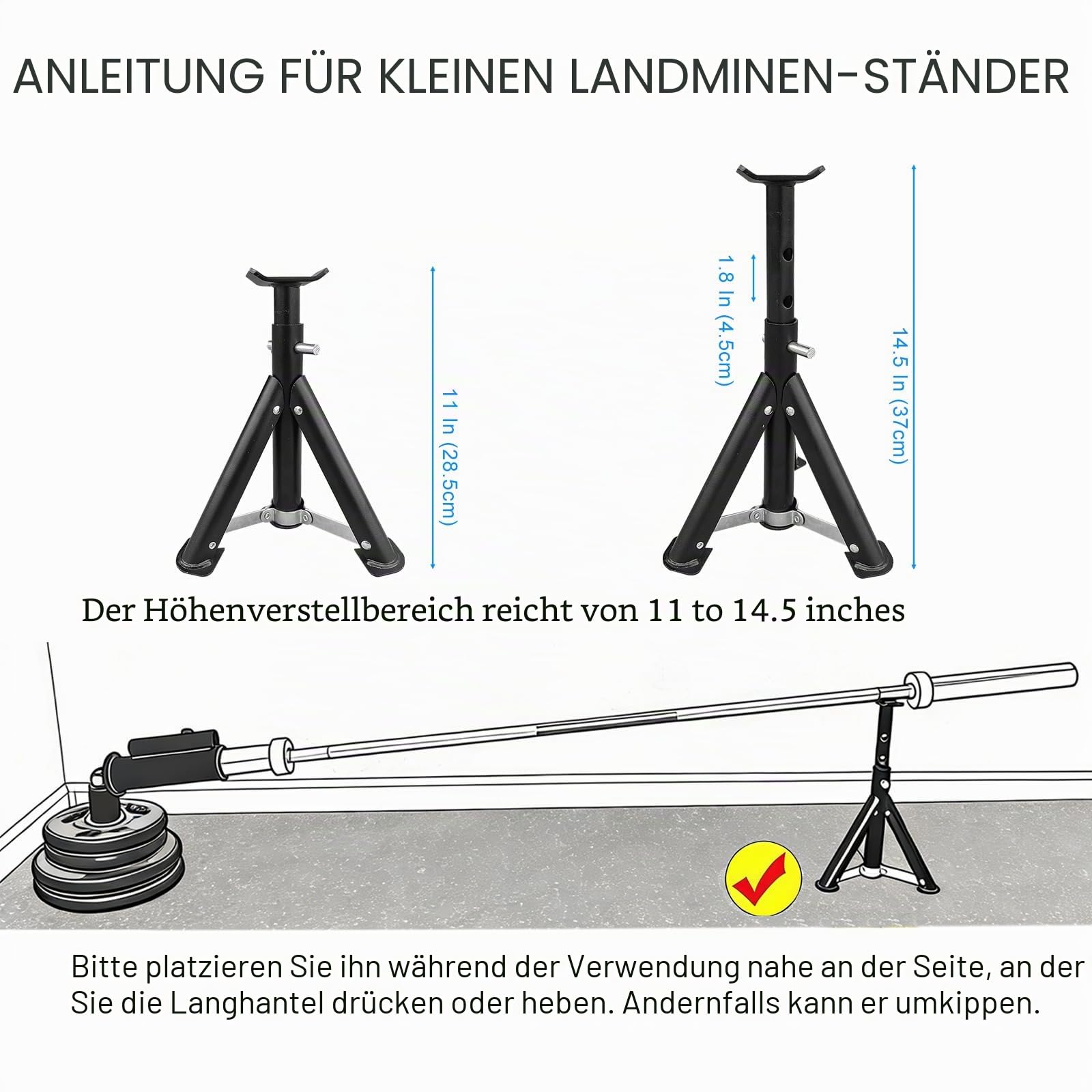 Viking Press Landmine Griff für 5,1 cm olympische Langhantel, T-Bar Row Attachment Core Strength Training Zubehör, Schulterpresse Landmine Befestigung Ausrüstung
