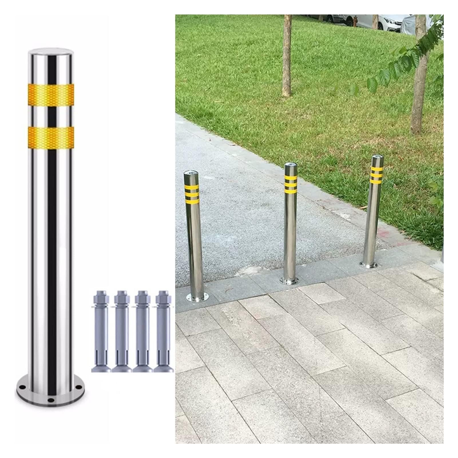 LWJSOCP Industrial Safety Bollard, Driveway Protection Post, Traffic Barrier for Outdoor Security, 75cm (29.5in) - Durable and Reliable Safety Solution (1 Pack)