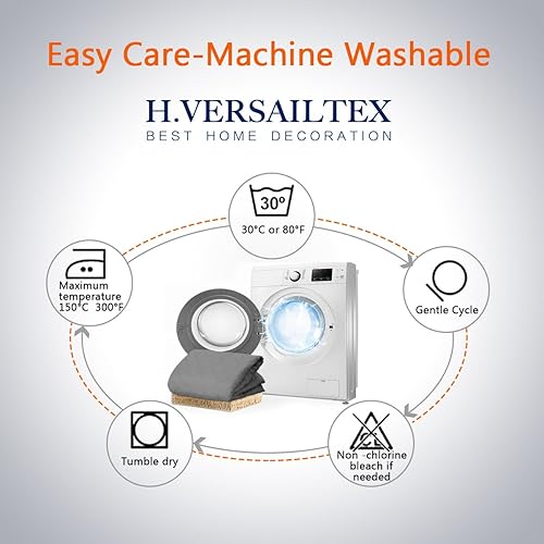 Miniatura 7 de H.VERSAILTEX Fundas acolchadas reversibles para silla reclinable, resistente al agua, protector de muebles, lavable, con correas elásticas, para