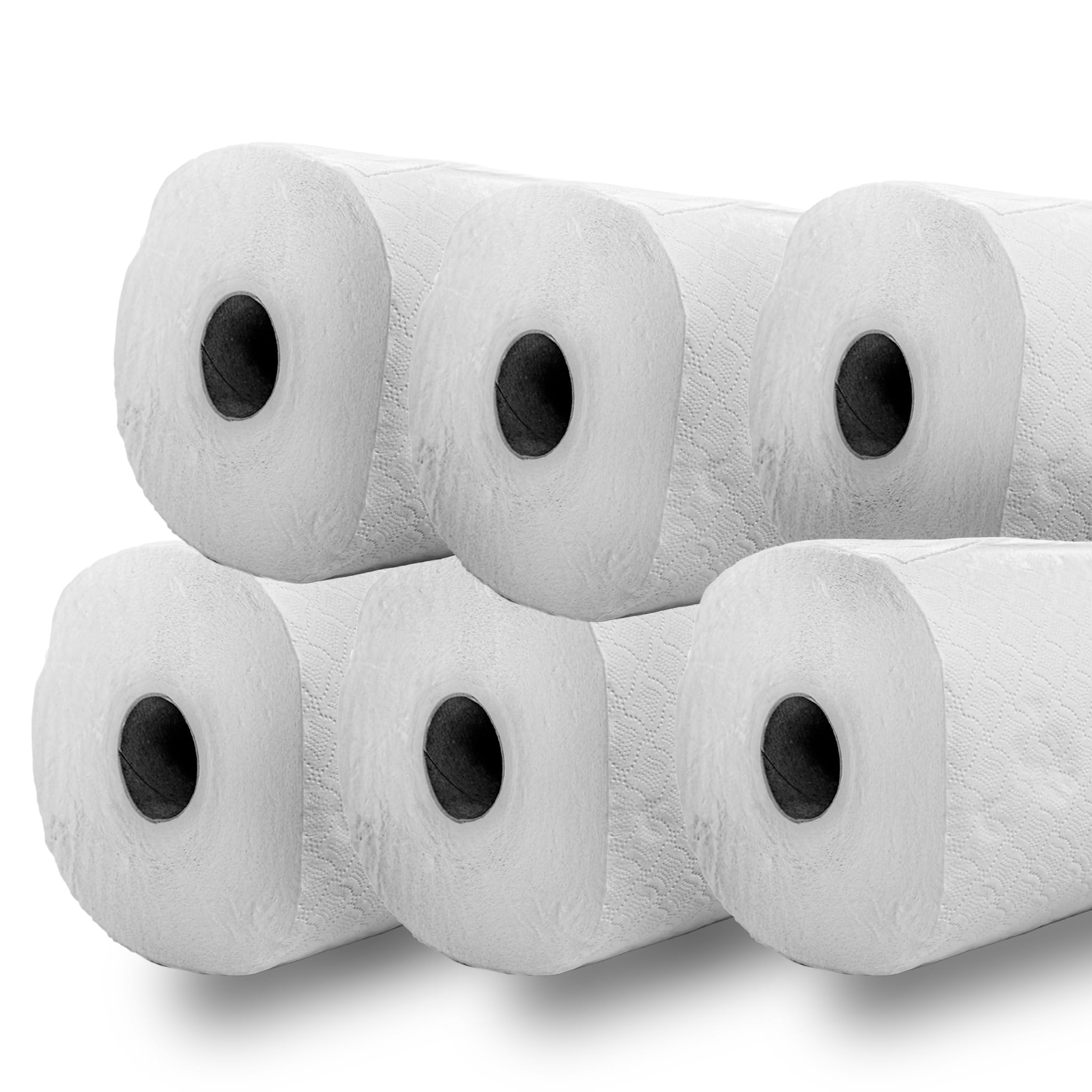 Rotoli Lenzuolino Lettino 60 m – Confezione da 6 – 2 Veli Pura Cellulosa – Usa e Getta – Per Centri Estetici, Medici, SPA, Massaggi – Universali - MAMI SRL